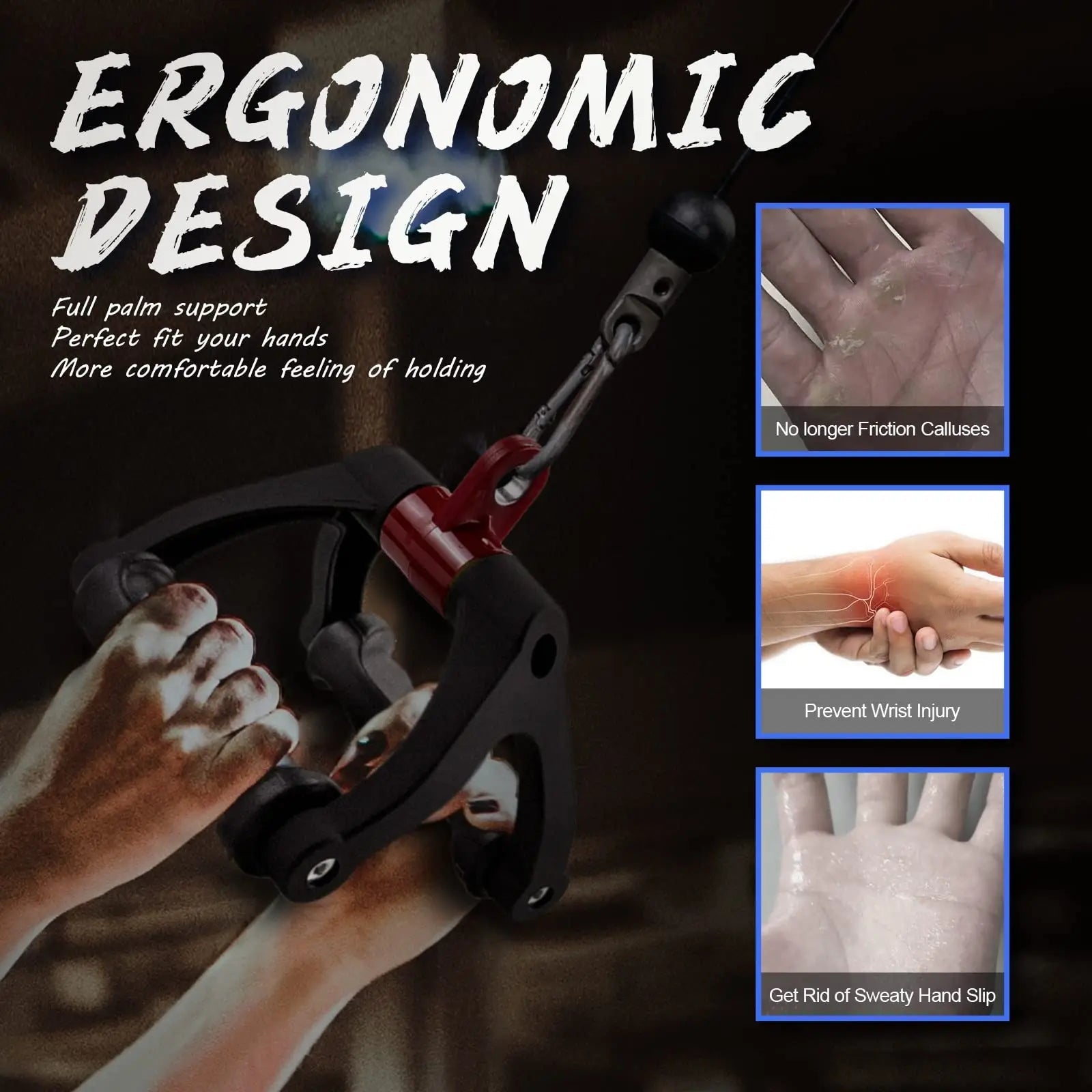 Poignée ergonomique en forme de V, accessoire d'équipement de Fitness extractible pour rames assis, barre en T d'entraînement de force pour biceps - FATAONPoignée ergonomique en forme de V, accessoire d'équipement de Fitness extractible pour rames assis, barre en T d'entraînement de force pour bicepsFitness & SportFATAON