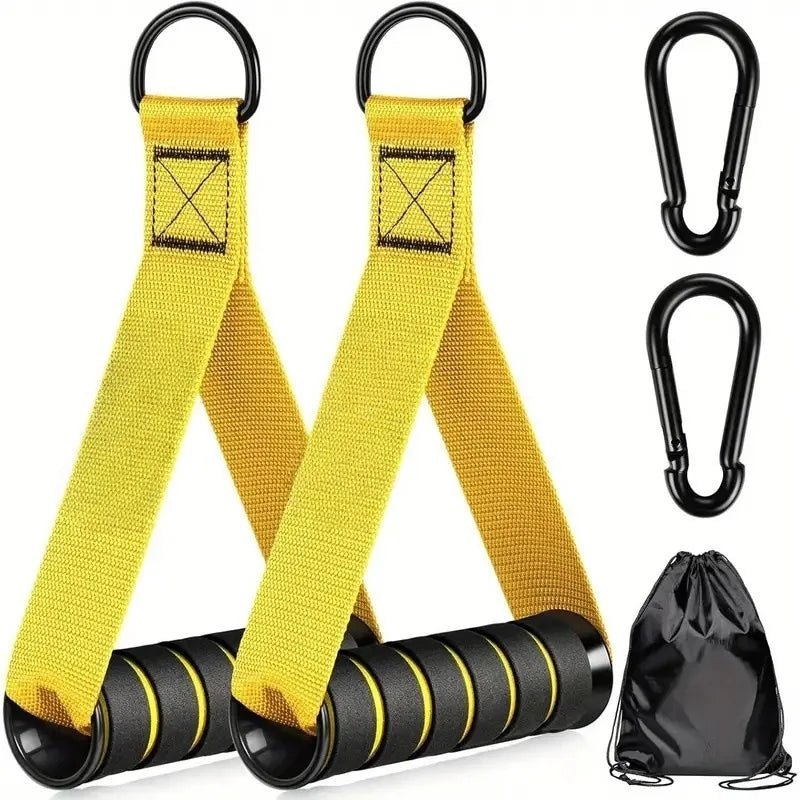 Poignées de gymnastique en métal avec anneau en D, poignée d'entraînement robuste avec crochet, équipement de Fitness pour bandes d'exercice - FATAONPoignées de gymnastique en métal avec anneau en D, poignée d'entraînement robuste avec crochet, équipement de Fitness pour bandes d'exerciceFitness & SportFATAON
