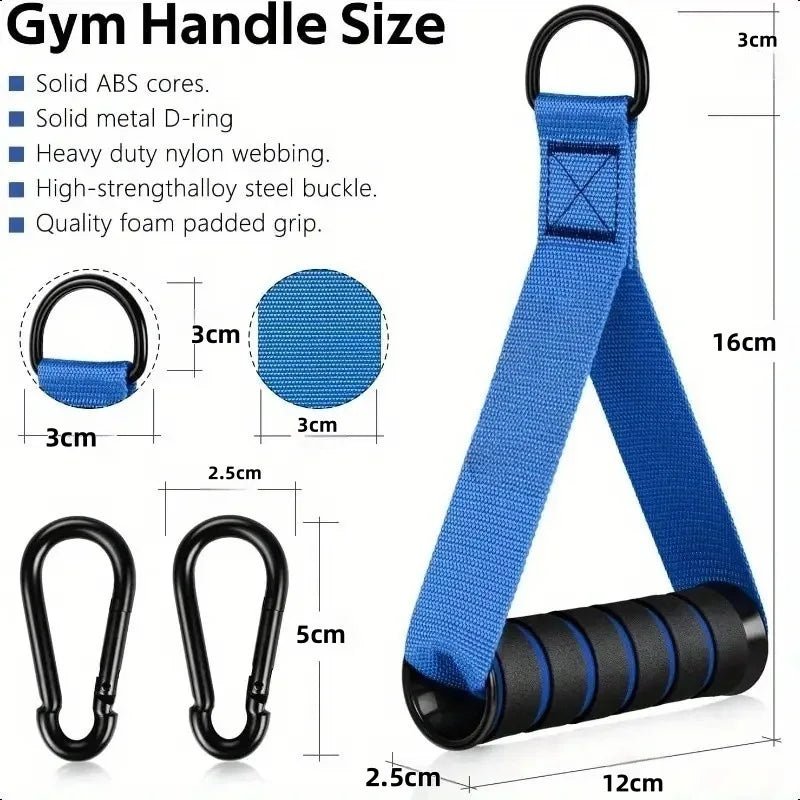 Poignées de gymnastique en métal avec anneau en D, poignée d'entraînement robuste avec crochet, équipement de Fitness pour bandes d'exercice - FATAONPoignées de gymnastique en métal avec anneau en D, poignée d'entraînement robuste avec crochet, équipement de Fitness pour bandes d'exerciceFitness & SportFATAON