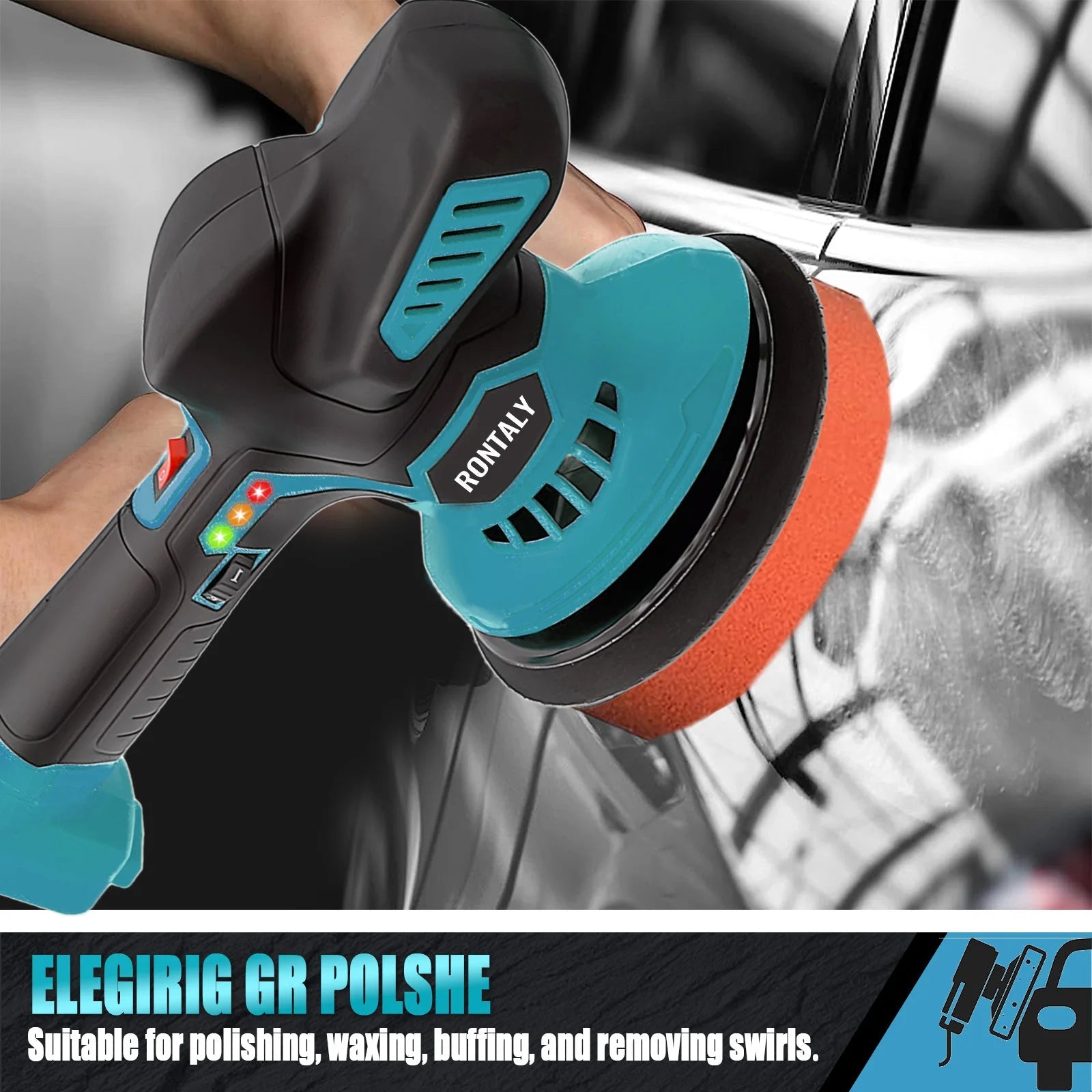 Polisseuse de voiture aste sans fil, polisseuse électrique, outil à distance pour Makita, 6 vitesses, 18V, 2 piles, 5000 tr/min, 150mm - FATAONPolisseuse de voiture aste sans fil, polisseuse électrique, outil à distance pour Makita, 6 vitesses, 18V, 2 piles, 5000 tr/min, 150mmOutils & PerformanceFATAON