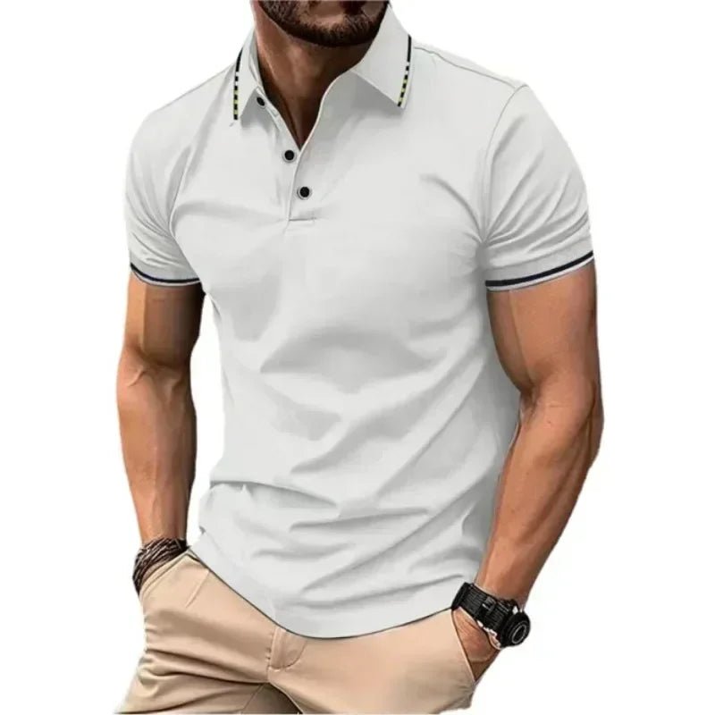 Polo à manches courtes pour hommes, t-shirt d'été à revers, respirant, basique, boutonné, haut de sport, léger, ample, nouvelle collection - FATAONPolo à manches courtes pour hommes, t-shirt d'été à revers, respirant, basique, boutonné, haut de sport, léger, ample, nouvelle collectionMode HommeFATAON