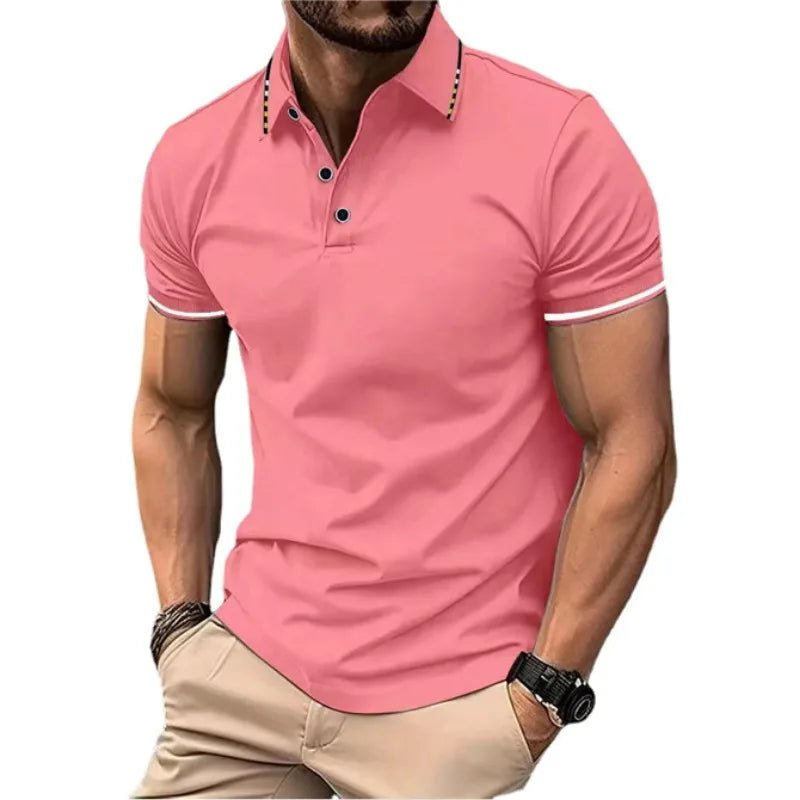 Polo à manches courtes pour hommes, t-shirt d'été à revers, respirant, basique, boutonné, haut de sport, léger, ample, nouvelle collection - FATAONPolo à manches courtes pour hommes, t-shirt d'été à revers, respirant, basique, boutonné, haut de sport, léger, ample, nouvelle collectionMode HommeFATAON