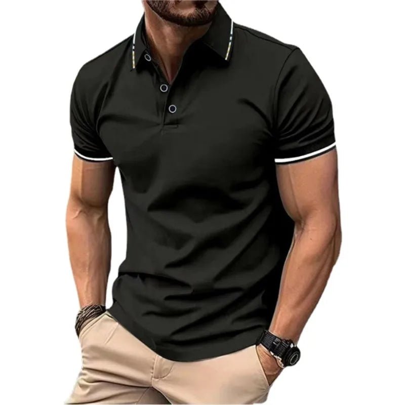 Polo à manches courtes pour hommes, t-shirt d'été à revers, respirant, basique, boutonné, haut de sport, léger, ample, nouvelle collection - FATAONPolo à manches courtes pour hommes, t-shirt d'été à revers, respirant, basique, boutonné, haut de sport, léger, ample, nouvelle collectionMode HommeFATAON