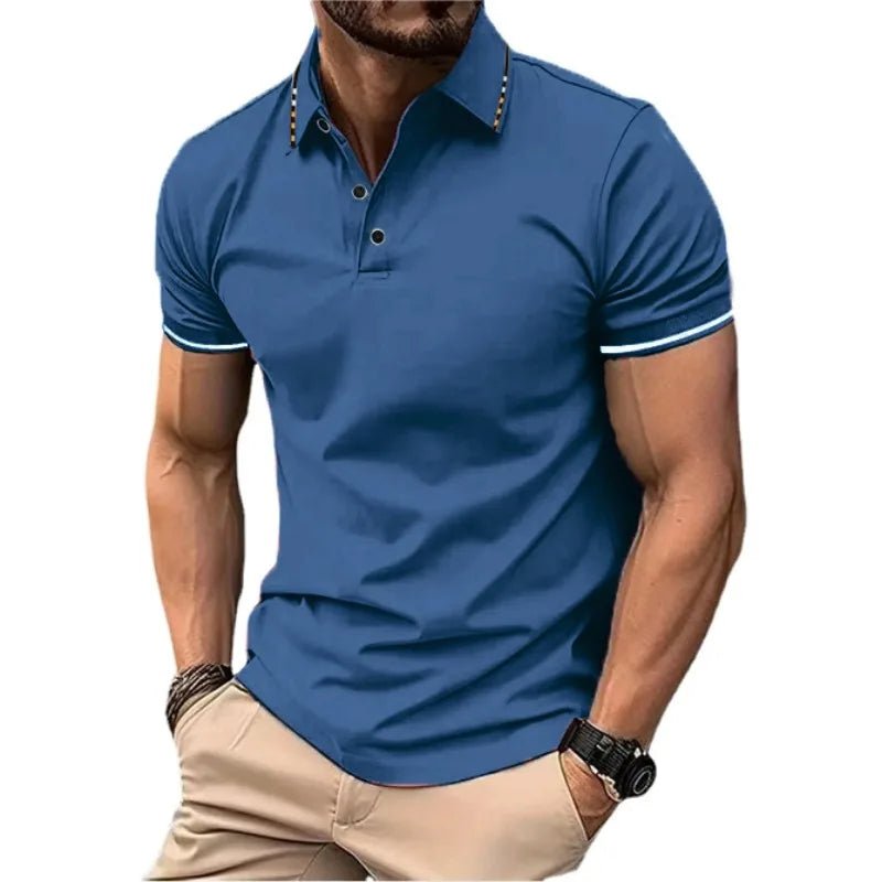 Polo à manches courtes pour hommes, t-shirt d'été à revers, respirant, basique, boutonné, haut de sport, léger, ample, nouvelle collection - FATAONPolo à manches courtes pour hommes, t-shirt d'été à revers, respirant, basique, boutonné, haut de sport, léger, ample, nouvelle collectionMode HommeFATAON