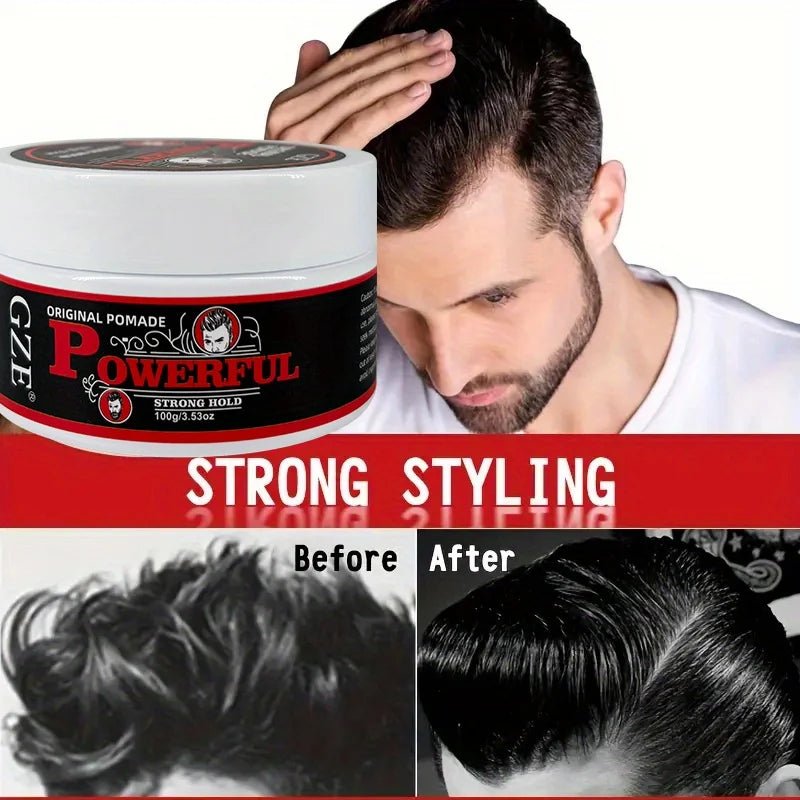 Pommade pour hommes GZE : tenue et brillance longue durée, contrôle des frisottis, gel capillaire hydratant. Cire coiffante d'aspect naturel pour dattes et travaux - FATAONPommade pour hommes GZE : tenue et brillance longue durée, contrôle des frisottis, gel capillaire hydratant. Cire coiffante d'aspect naturel pour dattes et travauxBeauté HommeFATAON