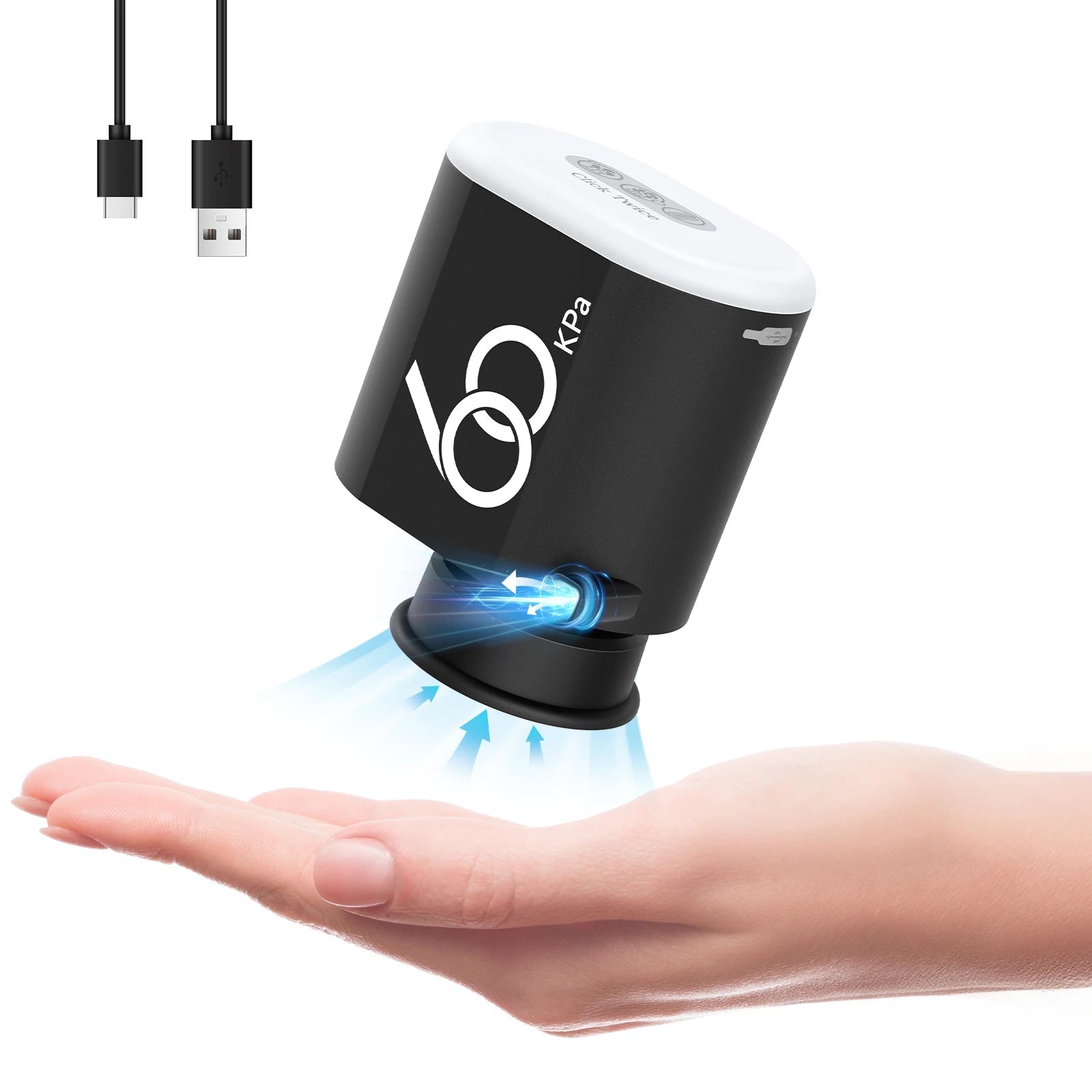 Pompe électrique sans fil 60 Kpa, pour sacs de rangement sous vide, voyage, pompe à Air Rechargeable 3600mAh, divers sacs économiseurs d'espace pour vêtements - FATAONPompe électrique sans fil 60 Kpa, pour sacs de rangement sous vide, voyage, pompe à Air Rechargeable 3600mAh, divers sacs économiseurs d'espace pour vêtementsTechnologie IntelligenteFATAON