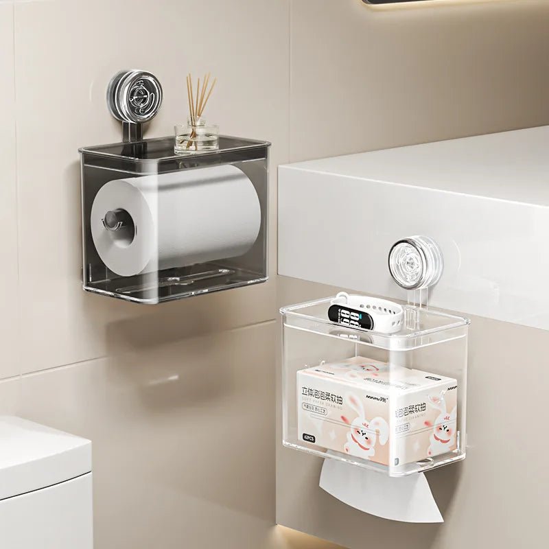 Porte-papier toilette portable à ventouse, support de papier absorbant durable et étanche, boîte à mouchoirs pour salles de bain et chambres - FATAONPorte-papier toilette portable à ventouse, support de papier absorbant durable et étanche, boîte à mouchoirs pour salles de bain et chambresSolutions MaisonFATAON