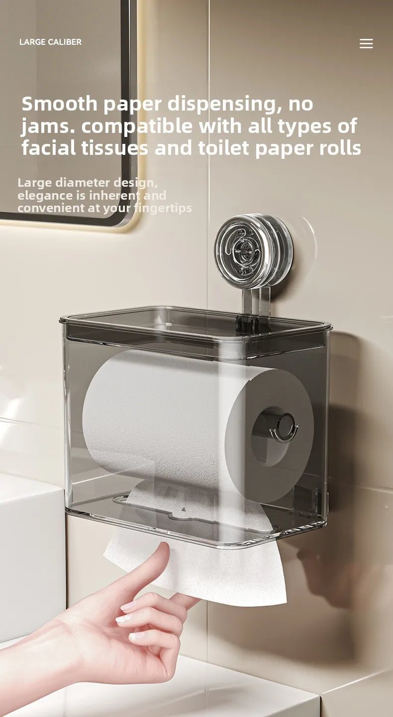 Porte-papier toilette portable à ventouse, support de papier absorbant durable et étanche, boîte à mouchoirs pour salles de bain et chambres - FATAONPorte-papier toilette portable à ventouse, support de papier absorbant durable et étanche, boîte à mouchoirs pour salles de bain et chambresSolutions MaisonFATAON