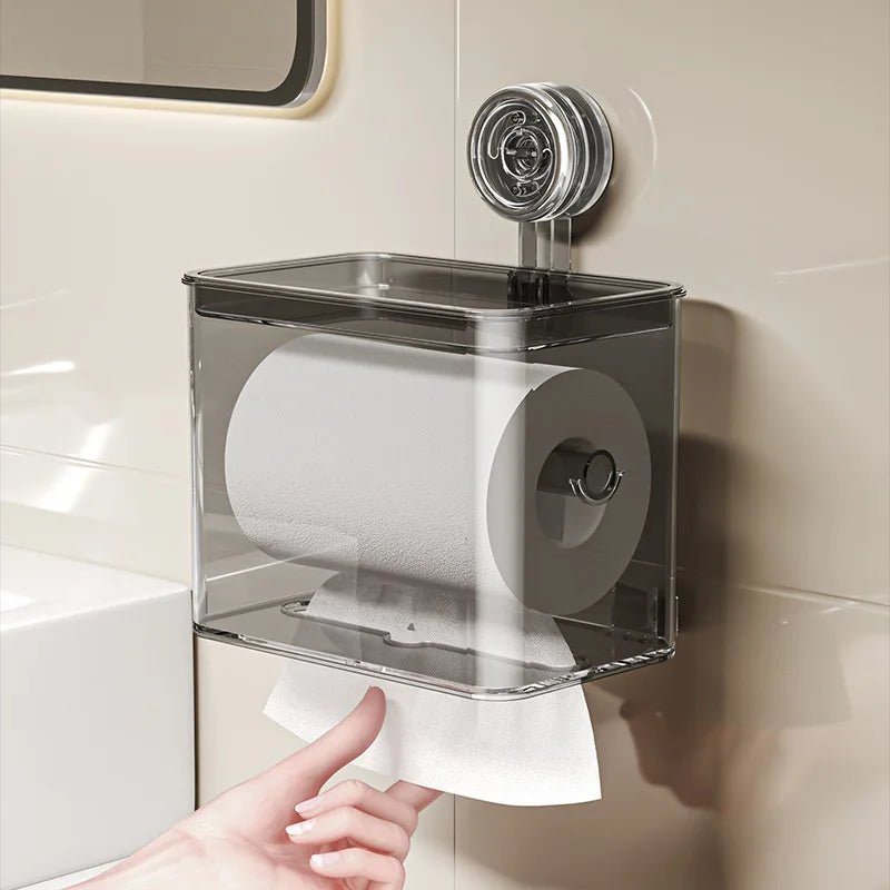 Porte-papier toilette portable à ventouse, support de papier absorbant durable et étanche, boîte à mouchoirs pour salles de bain et chambres - FATAONPorte-papier toilette portable à ventouse, support de papier absorbant durable et étanche, boîte à mouchoirs pour salles de bain et chambresSolutions MaisonFATAON