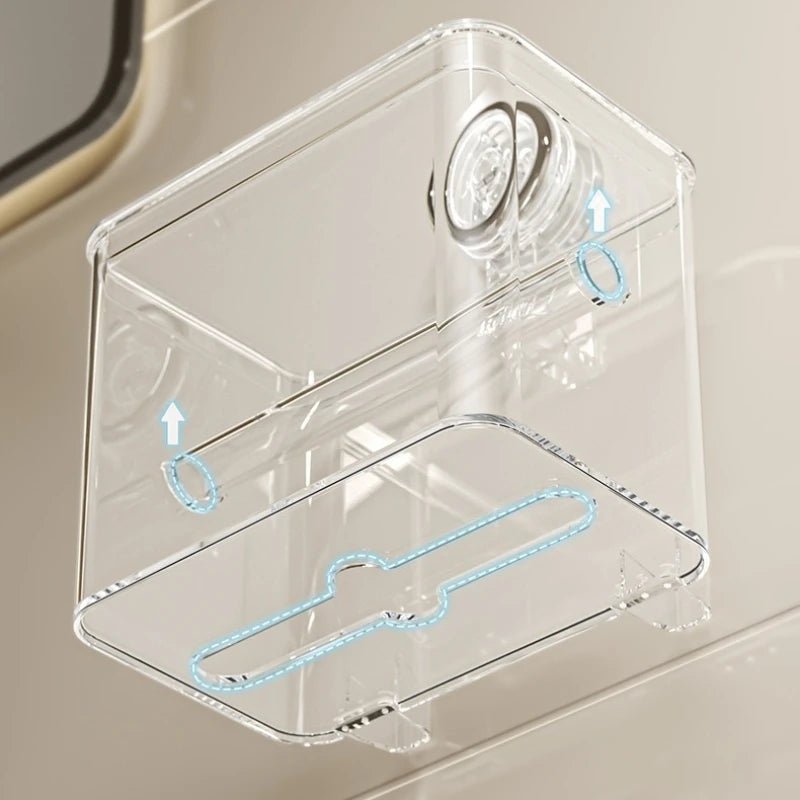 Porte-papier toilette portable à ventouse, support de papier absorbant durable et étanche, boîte à mouchoirs pour salles de bain et chambres - FATAONPorte-papier toilette portable à ventouse, support de papier absorbant durable et étanche, boîte à mouchoirs pour salles de bain et chambresSolutions MaisonFATAON