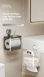 Porte-papier toilette portable à ventouse, support de papier absorbant durable et étanche, boîte à mouchoirs pour salles de bain et chambres - FATAONPorte-papier toilette portable à ventouse, support de papier absorbant durable et étanche, boîte à mouchoirs pour salles de bain et chambresSolutions MaisonFATAON