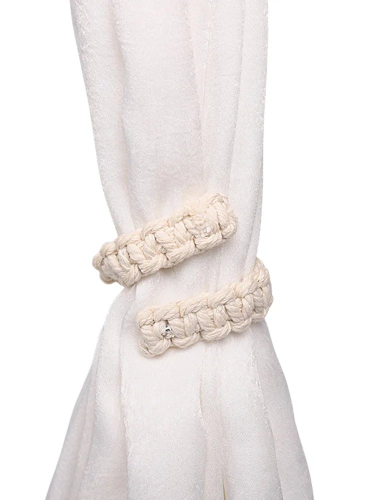 Porte-rideaux tissés à la main rétro Jute rideau Tieback Holdback rideau sangle Embrasse Rideau décor à la maison Attache De Rideau - FATAONPorte-rideaux tissés à la main rétro Jute rideau Tieback Holdback rideau sangle Embrasse Rideau décor à la maison Attache De RideauSolutions MaisonFATAON