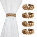 Porte-rideaux tissés à la main rétro Jute rideau Tieback Holdback rideau sangle Embrasse Rideau décor à la maison Attache De Rideau - FATAONPorte-rideaux tissés à la main rétro Jute rideau Tieback Holdback rideau sangle Embrasse Rideau décor à la maison Attache De RideauSolutions MaisonFATAON