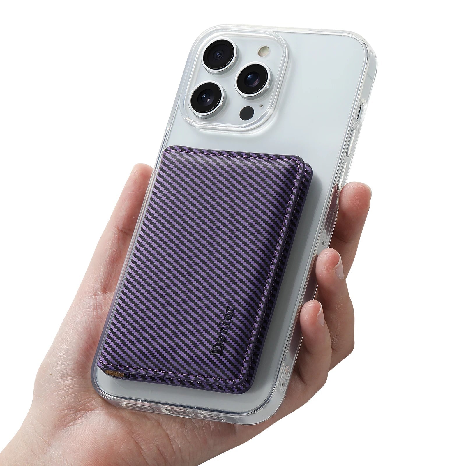 Portefeuille porte-cartes support magnétique pour iPhone 16 15 14 13 12 Pro Max S25 S24 Ultra cuir Fiber de carbone Texture poche pour Magsafe - FATAONPortefeuille porte-cartes support magnétique pour iPhone 16 15 14 13 12 Pro Max S25 S24 Ultra cuir Fiber de carbone Texture poche pour MagsafeTechnologie IntelligenteFATAON