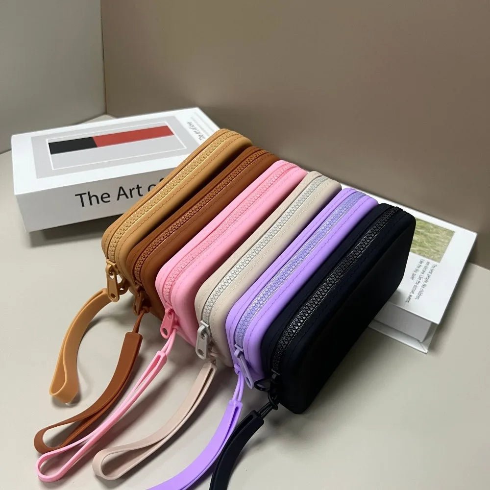 Portefeuille rectangulaire en Silicone, sac de rangement peu encombrant, sacs à main de transport multifonctions, sacs mobiles pour pièces de monnaie pour hommes et femmes - FATAONPortefeuille rectangulaire en Silicone, sac de rangement peu encombrant, sacs à main de transport multifonctions, sacs mobiles pour pièces de monnaie pour hommes et femmesMode FemmeFATAON