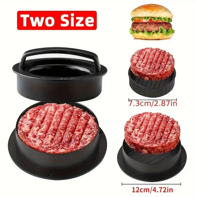 Presse à hamburgers manuelle 3 en 1 avec 100 papiers parchemin – Convient pour le bœuf, les mini hamburgers, machine à galettes à revêtement antiadhésif à dégagement facile - FATAONPresse à hamburgers manuelle 3 en 1 avec 100 papiers parchemin – Convient pour le bœuf, les mini hamburgers, machine à galettes à revêtement antiadhésif à dégagement facileMaison & BricolageFATAON