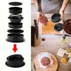 Presse à hamburgers manuelle 3 en 1 avec 100 papiers parchemin – Convient pour le bœuf, les mini hamburgers, machine à galettes à revêtement antiadhésif à dégagement facile - FATAONPresse à hamburgers manuelle 3 en 1 avec 100 papiers parchemin – Convient pour le bœuf, les mini hamburgers, machine à galettes à revêtement antiadhésif à dégagement facileMaison & BricolageFATAON