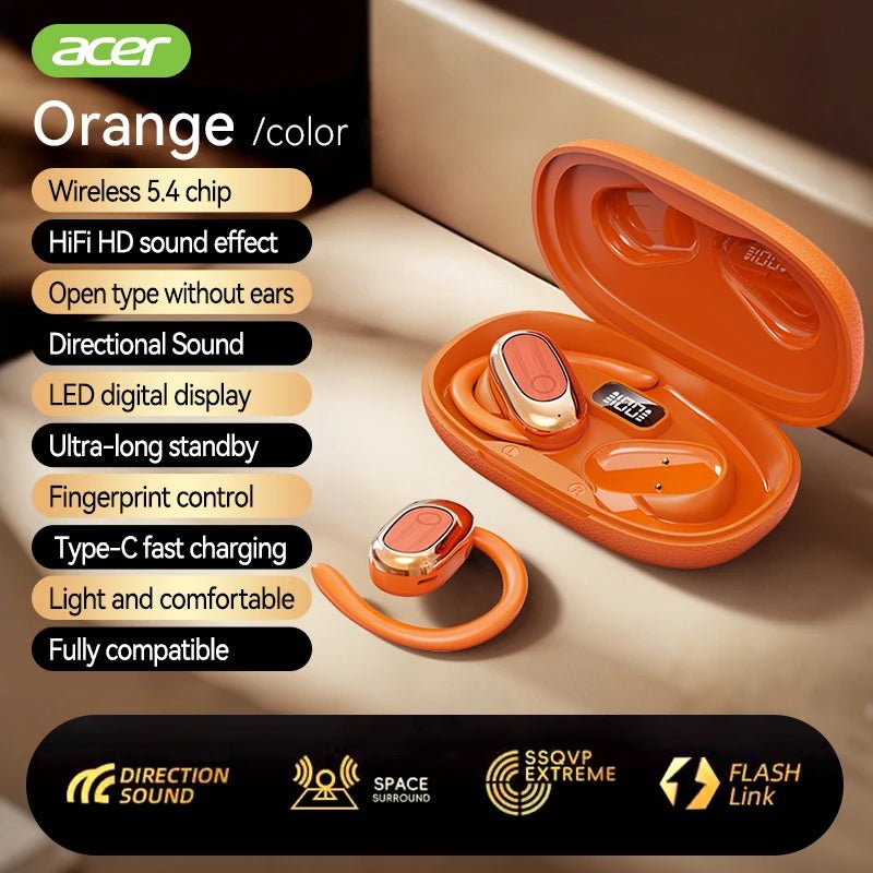 [Produit authentique officiel Acer] Casque Bluetooth sans fil Ohr553 Conception à crochet d'oreille Ows Appels haute définition Utilisation confortable pour le sport et la course Compatible avec les téléphones mobiles, ta - FATAON[Produit authentique officiel Acer] Casque Bluetooth sans fil Ohr553 Conception à crochet d'oreille Ows Appels haute définition Utilisation confortable pour le sport et la course Compatible avec les téléphones mobiles, taSon & AudioFATAON