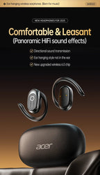[Produit authentique officiel Acer] Casque Bluetooth sans fil Ohr553 Conception à crochet d'oreille Ows Appels haute définition Utilisation confortable pour le sport et la course Compatible avec les téléphones mobiles, ta - FATAON[Produit authentique officiel Acer] Casque Bluetooth sans fil Ohr553 Conception à crochet d'oreille Ows Appels haute définition Utilisation confortable pour le sport et la course Compatible avec les téléphones mobiles, taSon & AudioFATAON