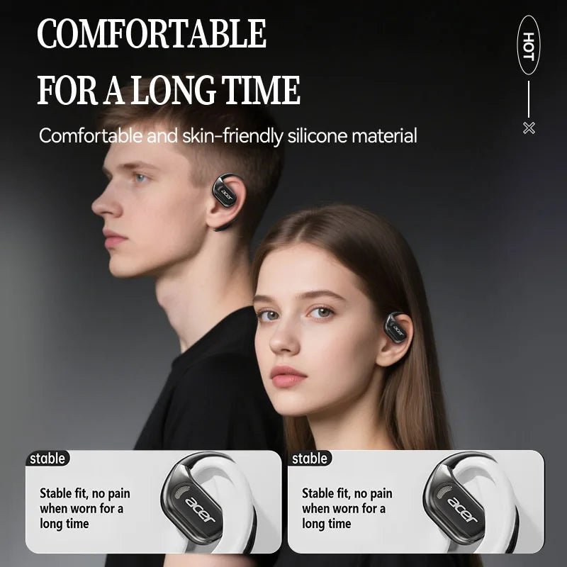 [Produit authentique officiel Acer] Écouteurs Bluetooth sans fil Ohr510 Conception ouverte Confortable à porter pour le sport Course Fitness Compatible avec les téléphones mobiles Tablettes Ordinateurs portables Divers ap - FATAON[Produit authentique officiel Acer] Écouteurs Bluetooth sans fil Ohr510 Conception ouverte Confortable à porter pour le sport Course Fitness Compatible avec les téléphones mobiles Tablettes Ordinateurs portables Divers apSon & AudioFATAON