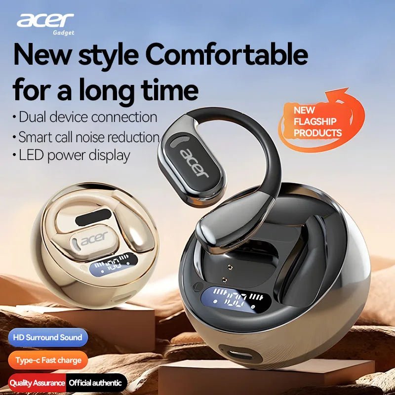 [Produit authentique officiel Acer] Écouteurs Bluetooth sans fil Ohr510 Conception ouverte Confortable à porter pour le sport Course Fitness Compatible avec les téléphones mobiles Tablettes Ordinateurs portables Divers ap - FATAON[Produit authentique officiel Acer] Écouteurs Bluetooth sans fil Ohr510 Conception ouverte Confortable à porter pour le sport Course Fitness Compatible avec les téléphones mobiles Tablettes Ordinateurs portables Divers apSon & AudioFATAON