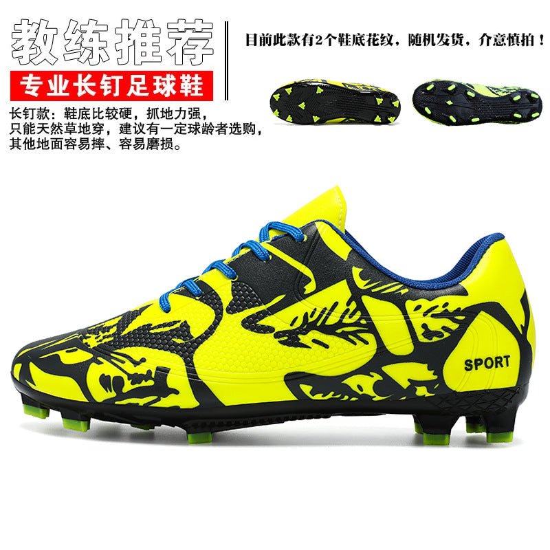Professional Training Football Shoes Low-top Leather Spikes Football sneaker Low-top Youth Sneakers plus size Cross-border - FATAONProfessional Training Football Shoes Low-top Leather Spikes Football sneaker Low-top Youth Sneakers plus size Cross-borderFitness & SportFATAON