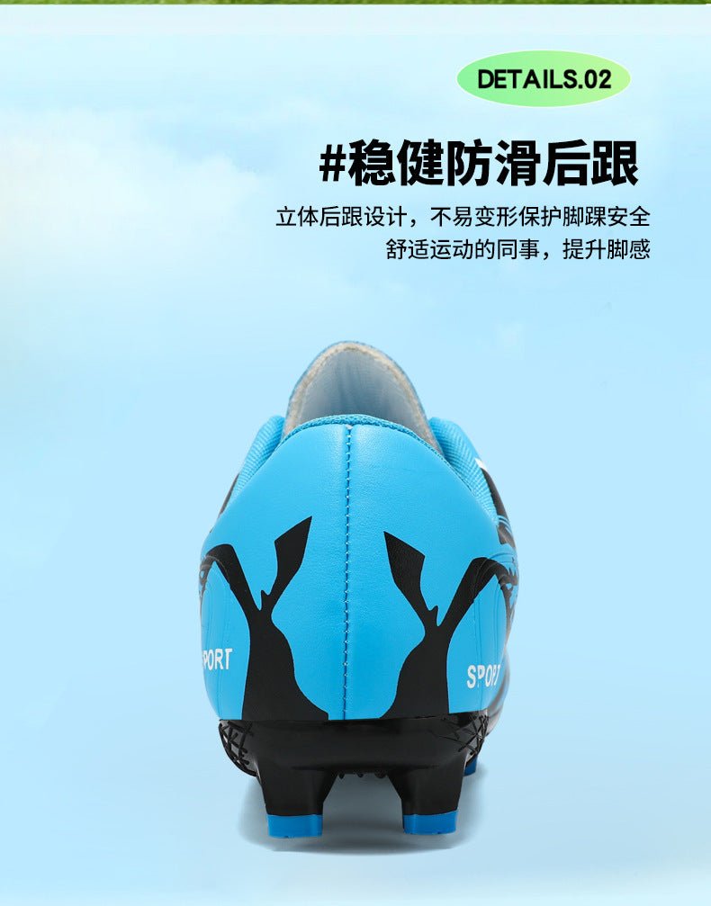 Professional Training Football Shoes Low-top Leather Spikes Football sneaker Low-top Youth Sneakers plus size Cross-border - FATAONProfessional Training Football Shoes Low-top Leather Spikes Football sneaker Low-top Youth Sneakers plus size Cross-borderFitness & SportFATAON