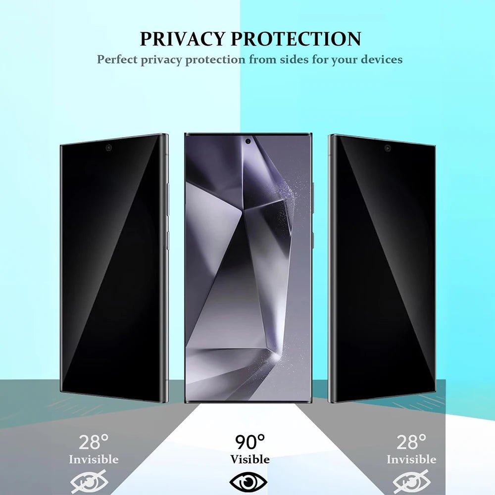 Protecteur d'écran de confidentialité Ultra Galaxy S24, 2 pièces, verre trempé pour objectif d'appareil photo, Protection Anti-espion haute clarté pour S24 - FATAONProtecteur d'écran de confidentialité Ultra Galaxy S24, 2 pièces, verre trempé pour objectif d'appareil photo, Protection Anti-espion haute clarté pour S24Technologie IntelligenteFATAON