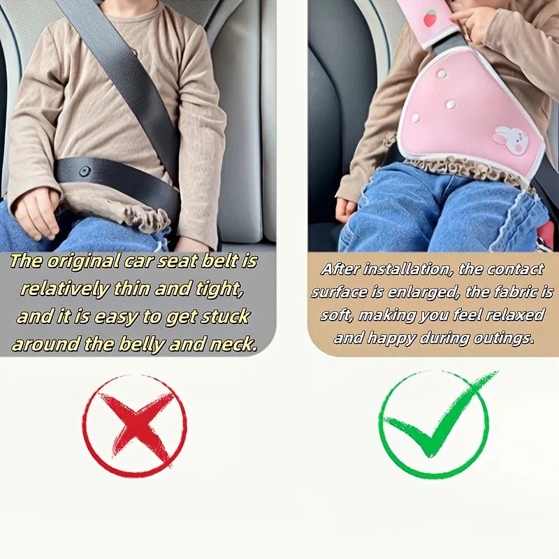 Protège-épaule et ventre pour ceinture de sécurité de voiture, accessoires intérieurs de voiture, doux, facile à retirer, aide confortable pour les voyages en extérieur - FATAONProtège-épaule et ventre pour ceinture de sécurité de voiture, accessoires intérieurs de voiture, doux, facile à retirer, aide confortable pour les voyages en extérieurAccessoire AutoFATAON