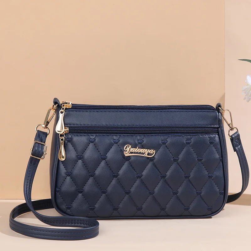 PU Leather Crossbody Bags Zipper New Fashion Shoulder Bag for Women Large Capacity Embroidery Thread Small Purse and Handbags - FATAONPU Leather Crossbody Bags Zipper New Fashion Shoulder Bag for Women Large Capacity Embroidery Thread Small Purse and HandbagsMode & AccessoiresFATAON