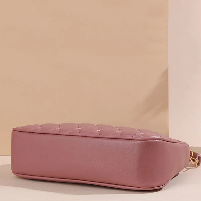 PU Leather Crossbody Bags Zipper New Fashion Shoulder Bag for Women Large Capacity Embroidery Thread Small Purse and Handbags - FATAONPU Leather Crossbody Bags Zipper New Fashion Shoulder Bag for Women Large Capacity Embroidery Thread Small Purse and HandbagsMode & AccessoiresFATAON