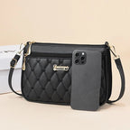 PU Leather Crossbody Bags Zipper New Fashion Shoulder Bag for Women Large Capacity Embroidery Thread Small Purse and Handbags - FATAONPU Leather Crossbody Bags Zipper New Fashion Shoulder Bag for Women Large Capacity Embroidery Thread Small Purse and HandbagsMode & AccessoiresFATAON