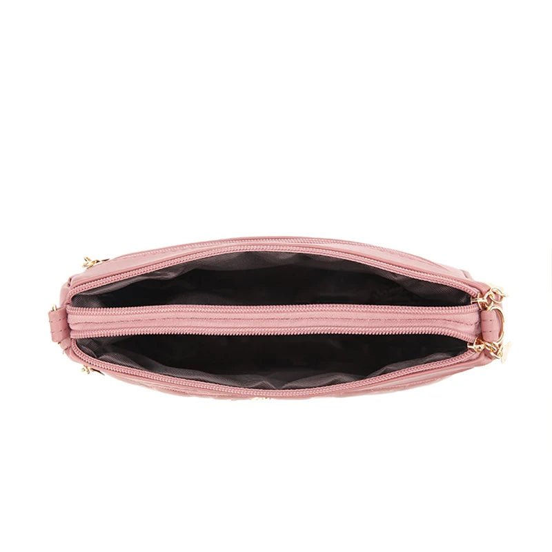 PU Leather Crossbody Bags Zipper New Fashion Shoulder Bag for Women Large Capacity Embroidery Thread Small Purse and Handbags - FATAONPU Leather Crossbody Bags Zipper New Fashion Shoulder Bag for Women Large Capacity Embroidery Thread Small Purse and HandbagsMode & AccessoiresFATAON