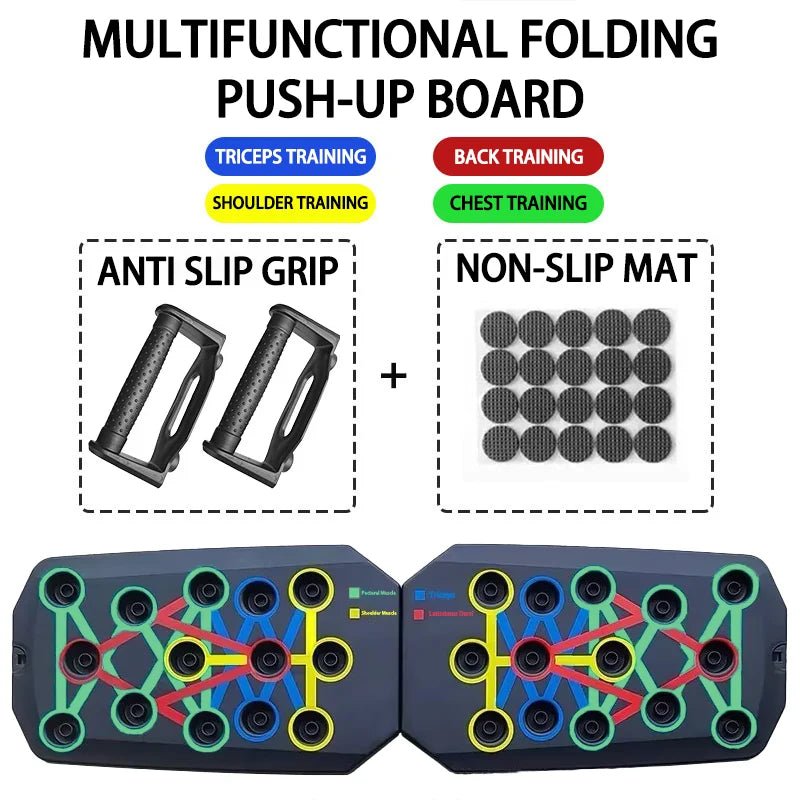 Push - Up Board Set Portable Multifunctional Push - Up Bar Foldable Fitness Equipment for Chest Abdomen Arms/Back Training - Fix & GoPush - Up Board Set Portable Multifunctional Push - Up Bar Foldable Fitness Equipment for Chest Abdomen Arms/Back TrainingFix & Go