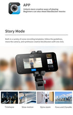 Q18 Desktop Following the shooting Mode Gimbal Stabilizer Selfie Stick Tripod with Fill Light for iPhone Cell Phone Smartphone - Fix & GoQ18 Desktop Following the shooting Mode Gimbal Stabilizer Selfie Stick Tripod with Fill Light for iPhone Cell Phone SmartphoneVidéo & PhotoFix & Go