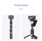 Q18 Desktop Following the shooting Mode Gimbal Stabilizer Selfie Stick Tripod with Fill Light for iPhone Cell Phone Smartphone - Fix & GoQ18 Desktop Following the shooting Mode Gimbal Stabilizer Selfie Stick Tripod with Fill Light for iPhone Cell Phone SmartphoneVidéo & PhotoFix & Go