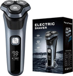 Rasoir électrique pour hommes, autonomie de 150 minutes, rasoir électrique humide/sec avec tondeuse escamotable, étanche IPX6 - FATAONRasoir électrique pour hommes, autonomie de 150 minutes, rasoir électrique humide/sec avec tondeuse escamotable, étanche IPX6Beauté HommeFATAON