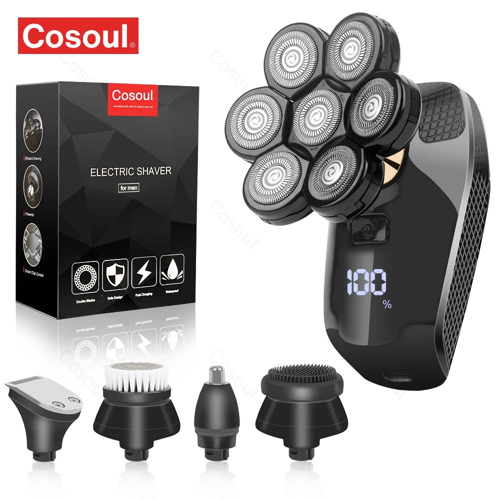 Rasoir pour hommes rasoir électrique puissant tête chauve rasoir barbe machine à raser pour hommes rasoir mari cadeau petit ami - FATAONRasoir pour hommes rasoir électrique puissant tête chauve rasoir barbe machine à raser pour hommes rasoir mari cadeau petit amiBeauté HommeFATAON