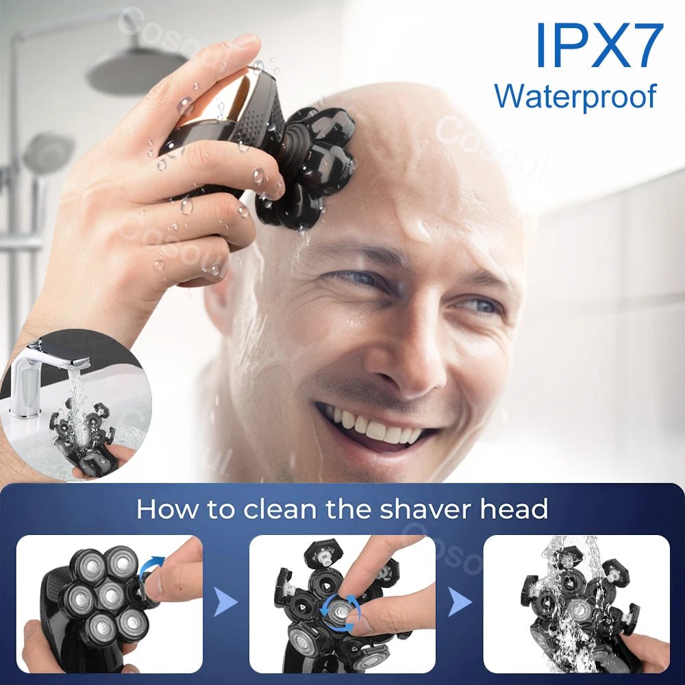 Rasoir pour hommes rasoir électrique puissant tête chauve rasoir barbe machine à raser pour hommes rasoir mari cadeau petit ami - FATAONRasoir pour hommes rasoir électrique puissant tête chauve rasoir barbe machine à raser pour hommes rasoir mari cadeau petit amiBeauté HommeFATAON