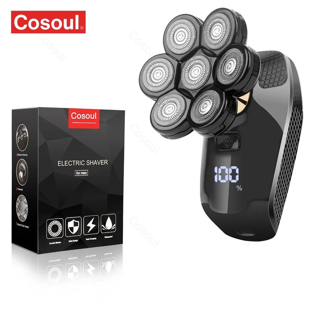 Rasoir pour hommes rasoir électrique puissant tête chauve rasoir barbe machine à raser pour hommes rasoir mari cadeau petit ami - FATAONRasoir pour hommes rasoir électrique puissant tête chauve rasoir barbe machine à raser pour hommes rasoir mari cadeau petit amiBeauté HommeFATAON