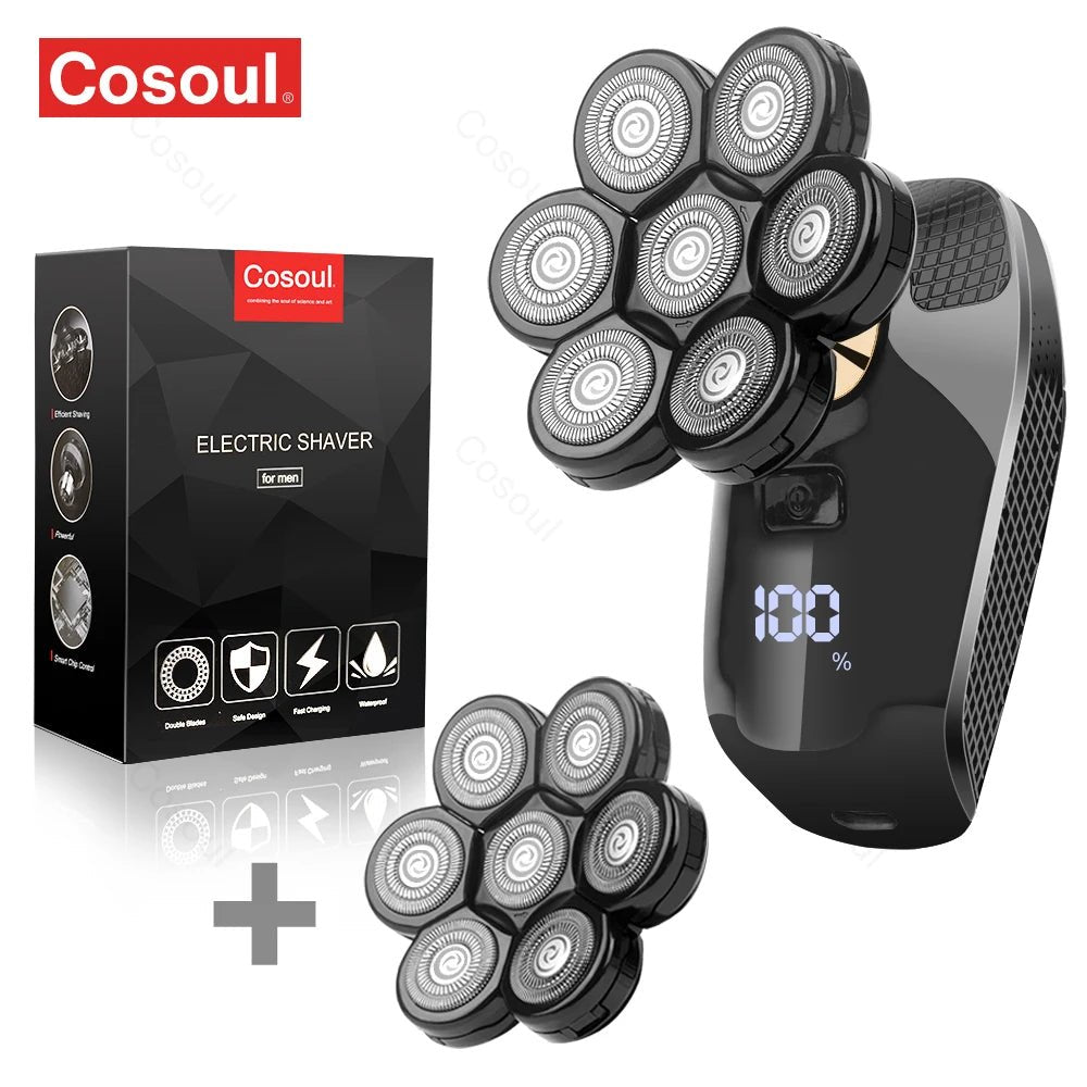 Rasoir pour hommes rasoir électrique puissant tête chauve rasoir barbe machine à raser pour hommes rasoir mari cadeau petit ami - FATAONRasoir pour hommes rasoir électrique puissant tête chauve rasoir barbe machine à raser pour hommes rasoir mari cadeau petit amiBeauté HommeFATAON