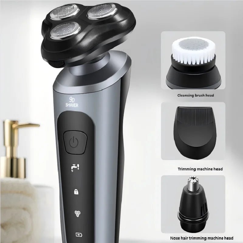 Rasoir Rechargeable Intelligent pour hommes rasoir à barbe humide/sec ABS Tondeuse dissolvant barbe rasoir Rechargeable pour peau lisse - FATAONRasoir Rechargeable Intelligent pour hommes rasoir à barbe humide/sec ABS Tondeuse dissolvant barbe rasoir Rechargeable pour peau lisseBeauté HommeFATAON