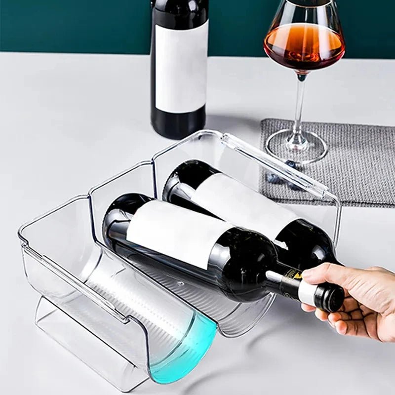 Réfrigérateur empilable pour rangement de bouteilles de vin, porte-bouteille T1, organisateur de cuisine - FATAONRéfrigérateur empilable pour rangement de bouteilles de vin, porte-bouteille T1, organisateur de cuisineSolutions MaisonFATAON