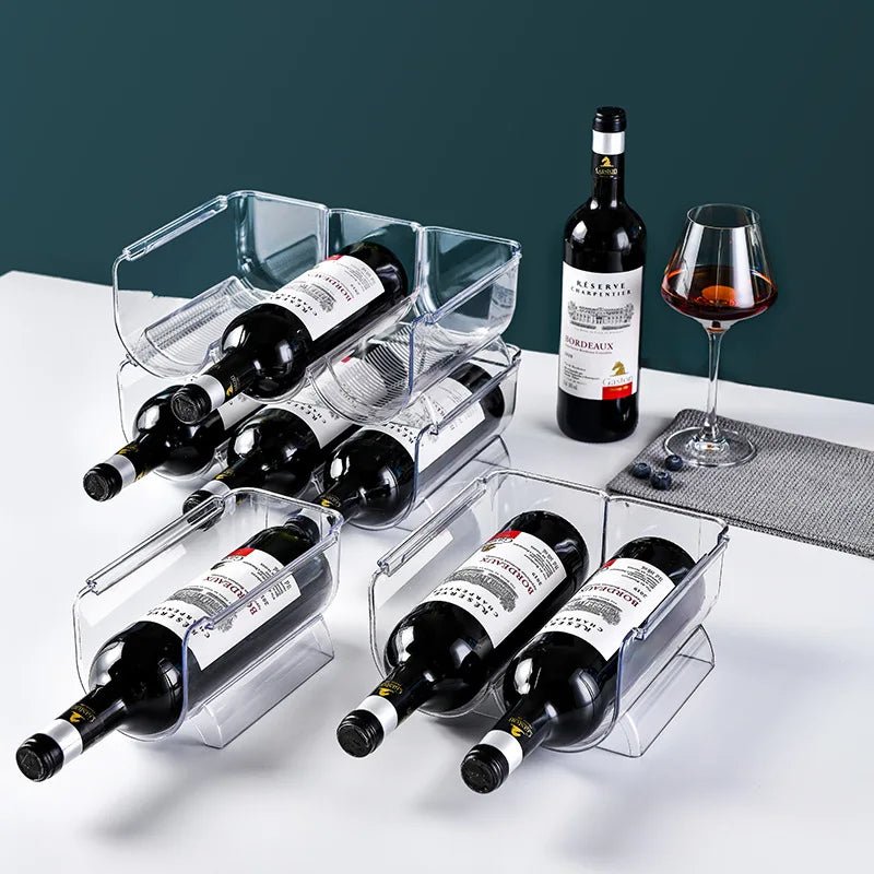 Réfrigérateur empilable pour rangement de bouteilles de vin, porte-bouteille T1, organisateur de cuisine - FATAONRéfrigérateur empilable pour rangement de bouteilles de vin, porte-bouteille T1, organisateur de cuisineSolutions MaisonFATAON