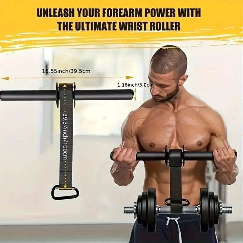 Renforceur de poignet et d'avant-bras en fer, bâton d'entraînement musculaire, équipement de force noir, taille universelle, équipement de sport de plein air - FATAONRenforceur de poignet et d'avant-bras en fer, bâton d'entraînement musculaire, équipement de force noir, taille universelle, équipement de sport de plein airFitness & SportFATAON