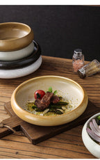 Retro Japanese Style Ceramic Bowl Creative Personality Household Rice Bowl Restaurant Special Snack Bowl Dessert Salad Bowl - FATAONRetro Japanese Style Ceramic Bowl Creative Personality Household Rice Bowl Restaurant Special Snack Bowl Dessert Salad BowlSolutions MaisonFATAON