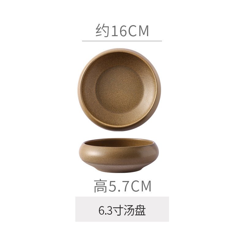 Retro Japanese Style Ceramic Bowl Creative Personality Household Rice Bowl Restaurant Special Snack Bowl Dessert Salad Bowl - FATAONRetro Japanese Style Ceramic Bowl Creative Personality Household Rice Bowl Restaurant Special Snack Bowl Dessert Salad BowlSolutions MaisonFATAON