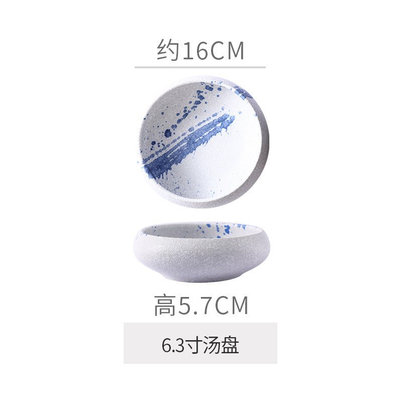 Retro Japanese Style Ceramic Bowl Creative Personality Household Rice Bowl Restaurant Special Snack Bowl Dessert Salad Bowl - FATAONRetro Japanese Style Ceramic Bowl Creative Personality Household Rice Bowl Restaurant Special Snack Bowl Dessert Salad BowlSolutions MaisonFATAON