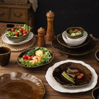 Retro Japanese Style Ceramic Bowl Creative Personality Household Rice Bowl Restaurant Special Snack Bowl Dessert Salad Bowl - FATAONRetro Japanese Style Ceramic Bowl Creative Personality Household Rice Bowl Restaurant Special Snack Bowl Dessert Salad BowlSolutions MaisonFATAON