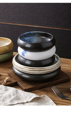 Retro Japanese Style Ceramic Bowl Creative Personality Household Rice Bowl Restaurant Special Snack Bowl Dessert Salad Bowl - FATAONRetro Japanese Style Ceramic Bowl Creative Personality Household Rice Bowl Restaurant Special Snack Bowl Dessert Salad BowlSolutions MaisonFATAON
